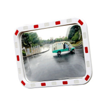 Concer Safety Reflective Square Rectangular Convex Mirror, PC Big Viewing Safety Convex Mirror/